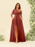 A-Line/Princess One-Shoulder Floor-Length Split Side Bridesmaid Dresses