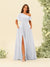 A-Line/Princess One-Shoulder Floor-Length Split Side Bridesmaid Dresses