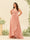 A-Line/Princess Asymmetrical Spaghetti Straps Ruffles Plus Size Bridesmaid Dresses