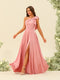 A-Line/Princess One-Shoulder Split Side Bridesmaid Dresses