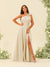 A-Line/Princess One-Shoulder Split Side Bridesmaid Dresses