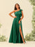 A-Line/Princess One-Shoulder Split Side Bridesmaid Dresses