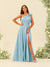 A-Line/Princess One-Shoulder Split Side Bridesmaid Dresses