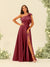 A-Line/Princess One-Shoulder Split Side Bridesmaid Dresses