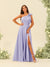 A-Line/Princess One-Shoulder Split Side Bridesmaid Dresses
