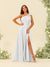 A-Line/Princess One-Shoulder Split Side Bridesmaid Dresses
