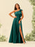 A-Line/Princess One-Shoulder Split Side Bridesmaid Dresses
