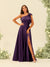A-Line/Princess One-Shoulder Split Side Bridesmaid Dresses