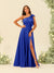 A-Line/Princess One-Shoulder Split Side Bridesmaid Dresses