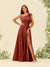 A-Line/Princess One-Shoulder Split Side Bridesmaid Dresses