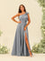 A-Line/Princess One-Shoulder Split Side Bridesmaid Dresses