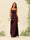 Sheath/Column Spaghetti Straps Split Side Bridesmaid Dresses