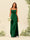 Sheath/Column Spaghetti Straps Split Side Bridesmaid Dresses