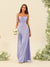 Sheath/Column Spaghetti Straps Split Side Bridesmaid Dresses