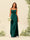 Sheath/Column Spaghetti Straps Split Side Bridesmaid Dresses