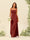Sheath/Column Spaghetti Straps Split Side Bridesmaid Dresses