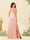 Sheath/Column Spaghetti Straps Split Side Plus Size Bridesmaid Dresses