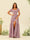 A-Line/Princess Ruffles Floor-Length Short Sleeves Bridesmaid Dresses