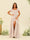 A-Line/Princess Ruffles Floor-Length Short Sleeves Bridesmaid Dresses