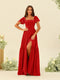 A-Line/Princess Ruffles Floor-Length Short Sleeves Bridesmaid Dresses