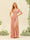 A-Line/Princess Ruffles V-Neck Short Sleeves Bridesmaid Dresses With Bowknot