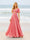 A-Line/Princess Ruffles V-Neck Short Sleeves Bridesmaid Dresses With Bowknot
