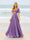 A-Line/Princess Ruffles V-Neck Short Sleeves Bridesmaid Dresses With Bowknot