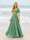 A-Line/Princess Ruffles V-Neck Short Sleeves Bridesmaid Dresses With Bowknot