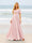 A-Line/Princess Ruffles V-Neck Short Sleeves Bridesmaid Dresses With Bowknot