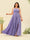 A-Line/Princess Halter Plus Size Long Bridesmaid Dresses with Split Side & Ruffles