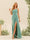 Sheath/Column One-Shoulder Long Ruched Bridesmaid Dresses with Split Side
