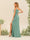 Sheath/Column One-Shoulder Long Ruched Bridesmaid Dresses with Split Side