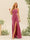 Sheath/Column One-Shoulder Long Ruched Bridesmaid Dresses with Split Side
