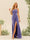 Sheath/Column One-Shoulder Long Ruched Bridesmaid Dresses with Split Side