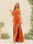Sheath/Column One-Shoulder Long Ruched Bridesmaid Dresses with Split Side