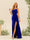 Sheath/Column One-Shoulder Long Ruched Bridesmaid Dresses with Split Side