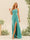 Sheath/Column One-Shoulder Long Ruched Bridesmaid Dresses with Split Side
