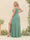 Sheath/Column One-Shoulder Long Ruched Plus Size Bridesmaid Dresses with Split Side