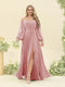A-Line/Princess Sweetheart Floor-Length Long Plus Size Bridesmaid Dresses with Split Side & Ruffles