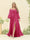 A-Line/Princess Sweetheart Floor-Length Long Plus Size Bridesmaid Dresses with Split Side & Ruffles