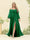 A-Line/Princess Sweetheart Floor-Length Long Plus Size Bridesmaid Dresses with Split Side & Ruffles