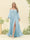 A-Line/Princess Sweetheart Floor-Length Long Plus Size Bridesmaid Dresses with Split Side & Ruffles