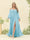 A-Line/Princess Sweetheart Floor-Length Long Plus Size Bridesmaid Dresses with Split Side & Ruffles