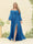 A-Line/Princess Sweetheart Floor-Length Long Plus Size Bridesmaid Dresses with Split Side & Ruffles