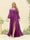 A-Line/Princess Sweetheart Floor-Length Long Plus Size Bridesmaid Dresses with Split Side & Ruffles