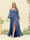 A-Line/Princess Sweetheart Floor-Length Long Plus Size Bridesmaid Dresses with Split Side & Ruffles