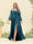 A-Line/Princess Sweetheart Floor-Length Long Plus Size Bridesmaid Dresses with Split Side & Ruffles