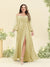 A-Line/Princess Sweetheart Floor-Length Long Plus Size Bridesmaid Dresses with Split Side & Ruffles