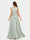 A-Line/Princess Scoop Short Sleeves Evening Dresses with Ruched