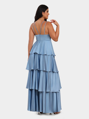 A-Line/Princess Spaghetti Straps Sleeveless Bridesmaid Dresses with Ruffles